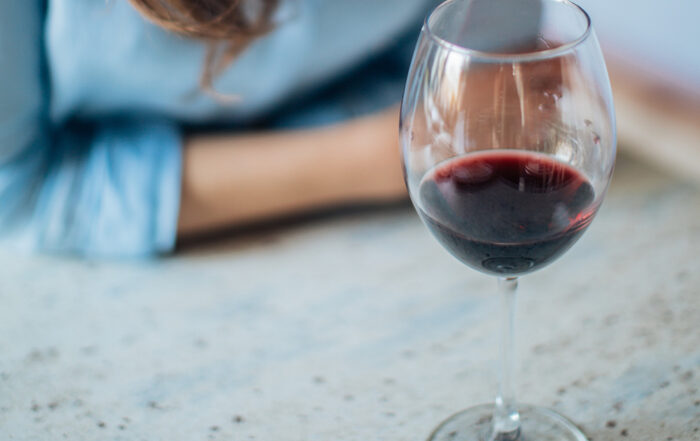 Copa de vino malbec de mendoza